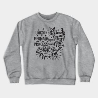 Unicorn Mermaid Princess Crewneck Sweatshirt